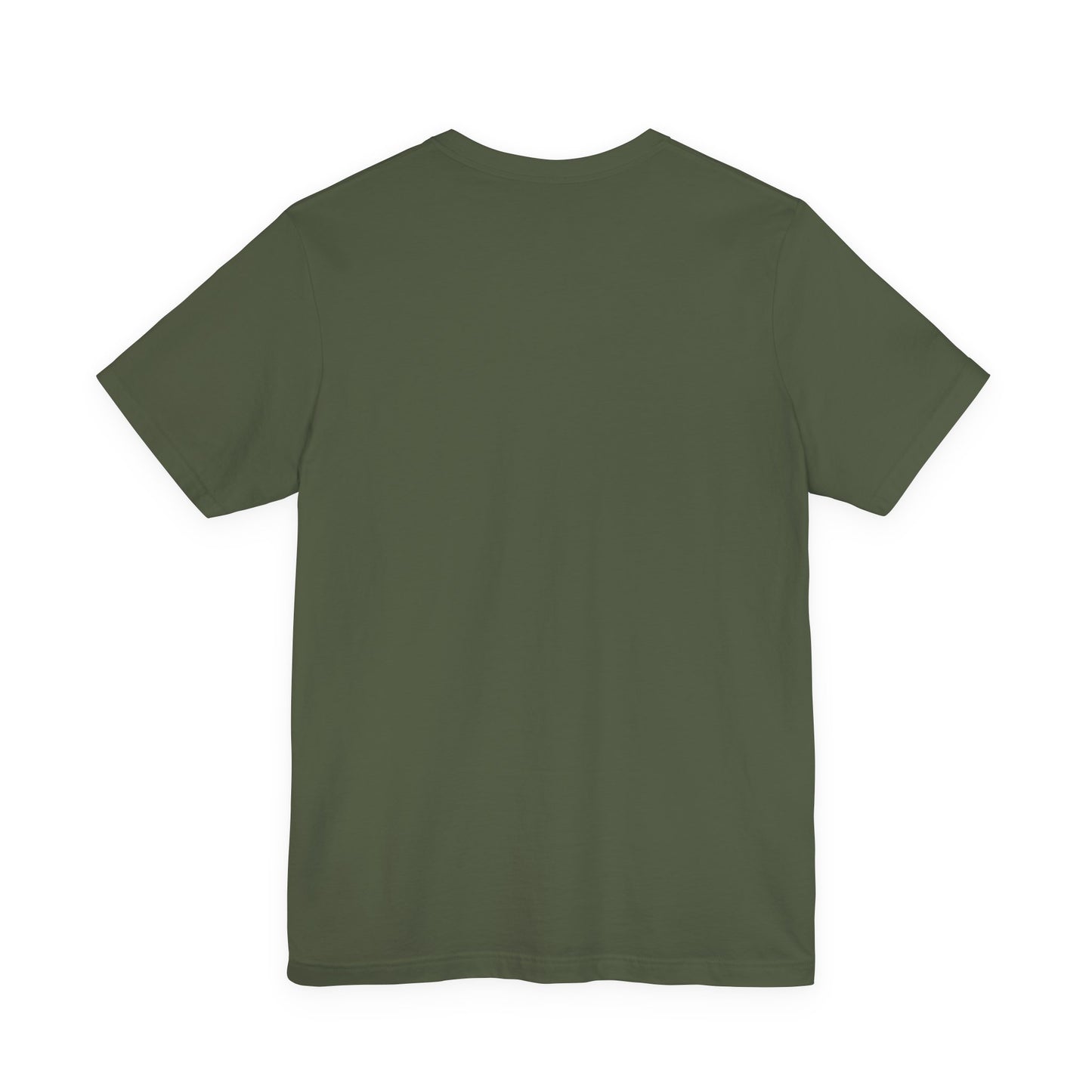 Back of Military Green t-shirt - A Dragon among Women - no design