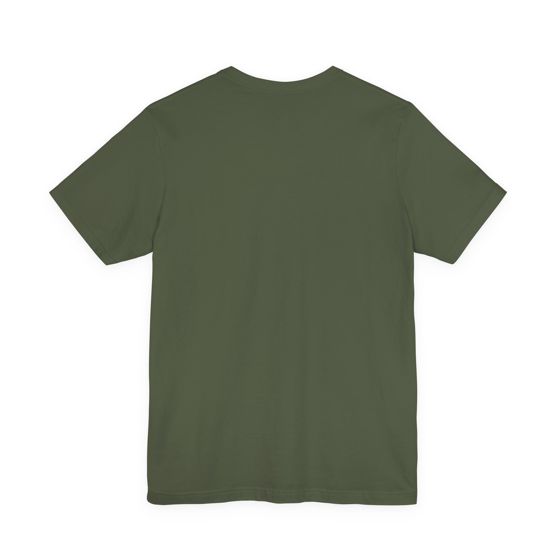 Back of Military Green t-shirt - A Dragon among Men - no design